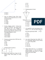 Soal latihan matematika 3 SMP