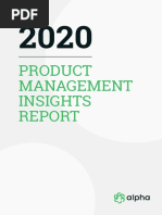 2020 Product Management Insight Report by Alpha