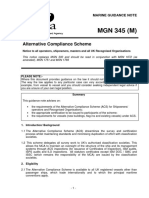 MGN 345 (M) : Alternative Compliance Scheme