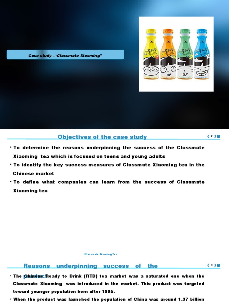 Case Study Classmate Xiaoming Download Free PDF Tea Target Audience