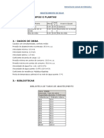 Calculo Hidráulica Abastecimento Água