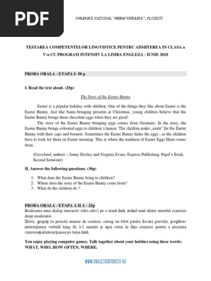 2018-SUBIECT EXAMEN ORAL 4