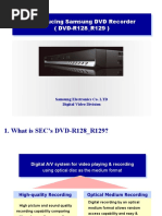 Introducing Samsung DVD Recorder (DVD-R128 - R129)