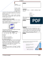 Notes 7.2 Pressure in Liquids