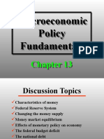 Macroeconomic Policy Fundamentals Macroeconomic Policy Fundamentals