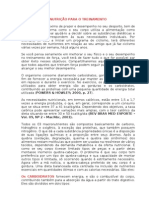 FISIOLOGIA - Nutriçao para Treinamento