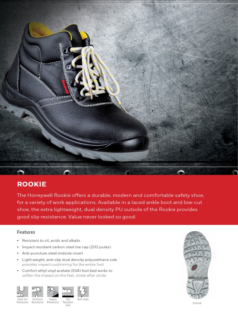 Honeywell Rookie Safety Shoe PDF Shoe Consumer Goods