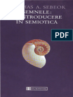Sebeok Thomas Semnele o Introducere În Semiotică 2002 PDF