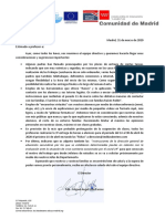 Carta A Profesores. 31-3-2020