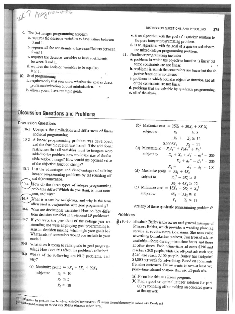 570 WK 7 Assignment 6 | PDF