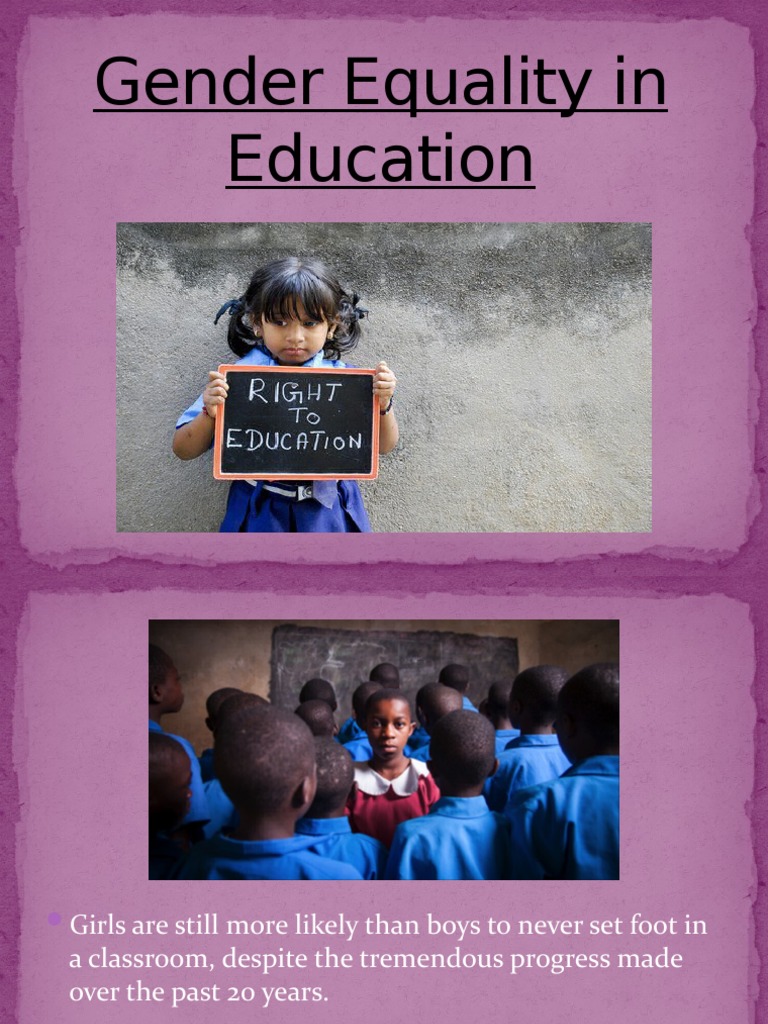 Education Gender Gap Insights | PDF | Gender Role | Secondary Education