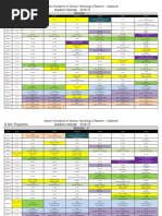 B.Tech. - Academic Calendar (2018-19)