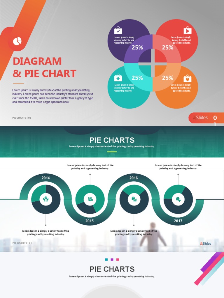 Pie Charts Template 2 | PDF | Communication | Computing And Information