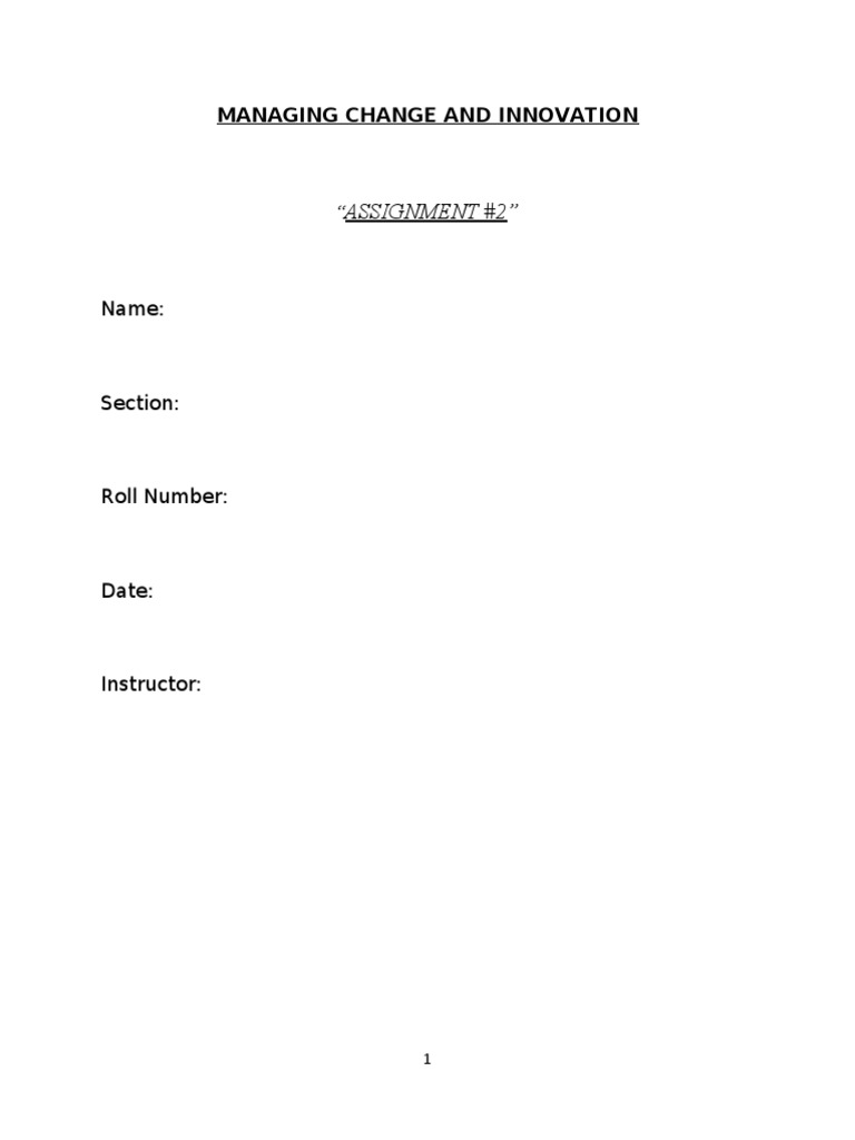Managing Change and Innovation Strategies | PDF | Change Management ...