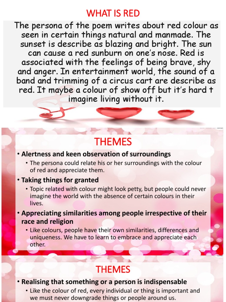 Exploring the Significance of Red | PDF