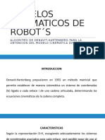 MODELOS CINEMATICOS DE ROBOT S Algoritmo de Denavit-Hartenberg