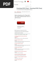 Extra Questions For Class 9th - CH 5 The Fundamental Unit of Life Science Study Rankers PDF