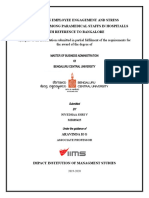 A Study On Employee Engagement and Stress Management Among Paramedical Staffs in Hospitalls With Reference To Bangalore