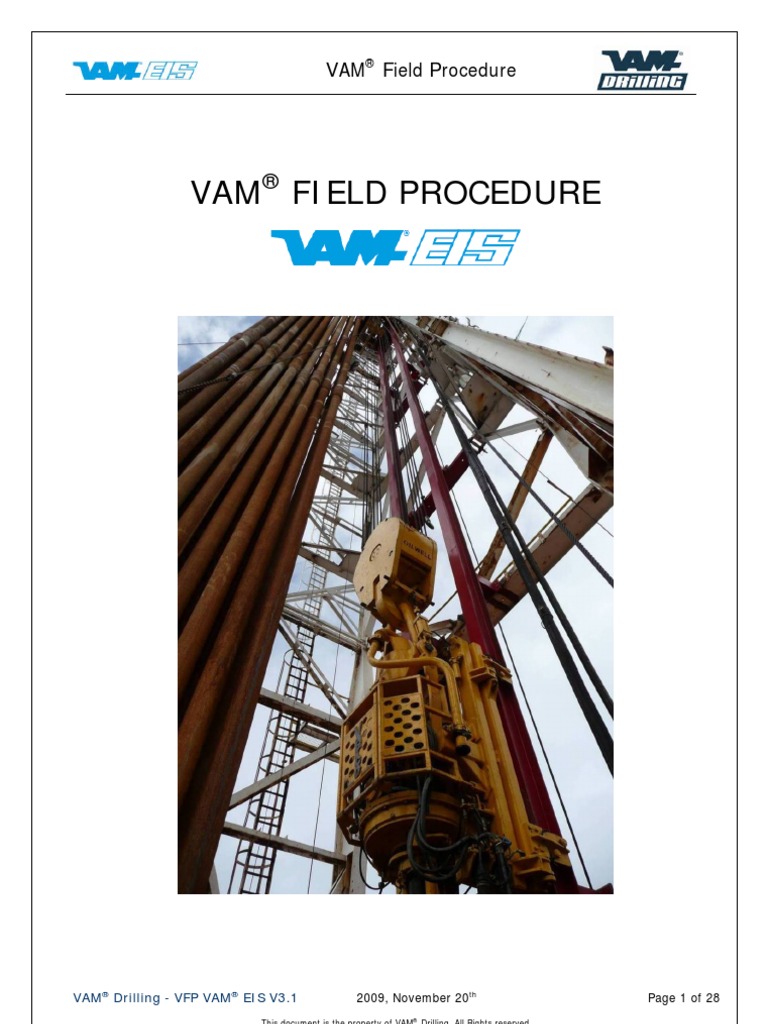 Vam Field Procedure Vfp Vam Eis v3.1 Pipe (Fluid Conveyance