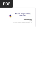 Parallel Programming Platforms: Alexandre David 1.2.05