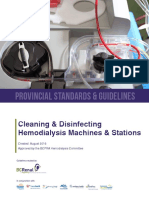 Cleaning and Disinfecting Hemodialysis Machines and Stations