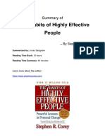 The 7 Habits of Highly Effective People by Stephen Covey - NJlifehacks Book Summary
