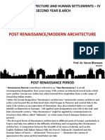 History of Architecture and Human Settlements - Iv