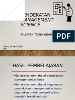 M9 & M10 - Pendekatan Management Science - April2020 - Falsafah TI