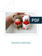 Valentines Teddy Bear Crochet Pattern