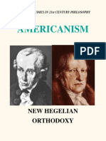 Americanism - New Hegelian Orthodoxy - Dettling