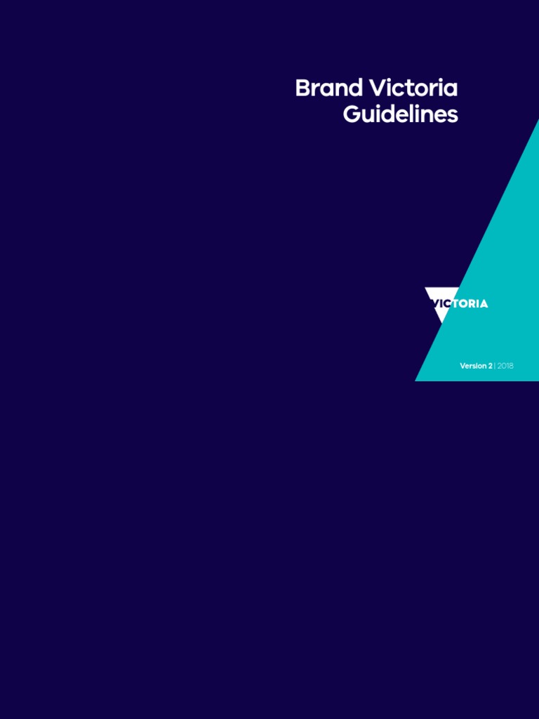 Brand Victoria Guidelines PDF PDF Logos Victoria (Australia)
