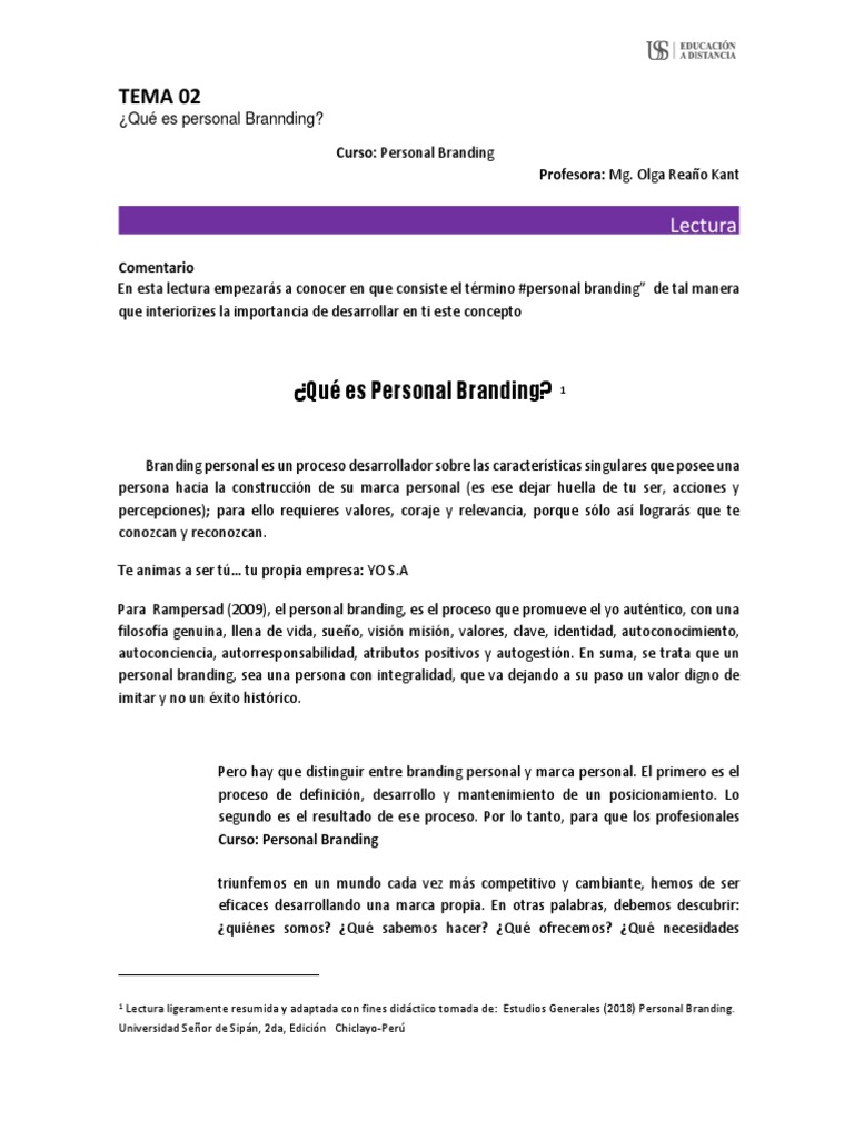 Personal Branding y La Marca Personal | PDF | Gestión de la marca | Amor