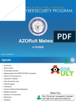 TLP WHITE UNCLASSIFIED 20200416-AzoRult Malware