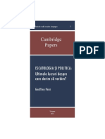 Geoffrey Penn, ESCATOLOGIA ȘI POLITICA - Ultimele Lucruri Despre Care Dorim Să Vorbim - 000