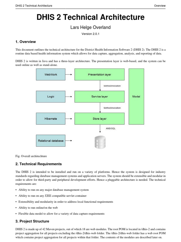 Dhis2 Technical Architecture Guide | PDF | Method (Computer Programming ...