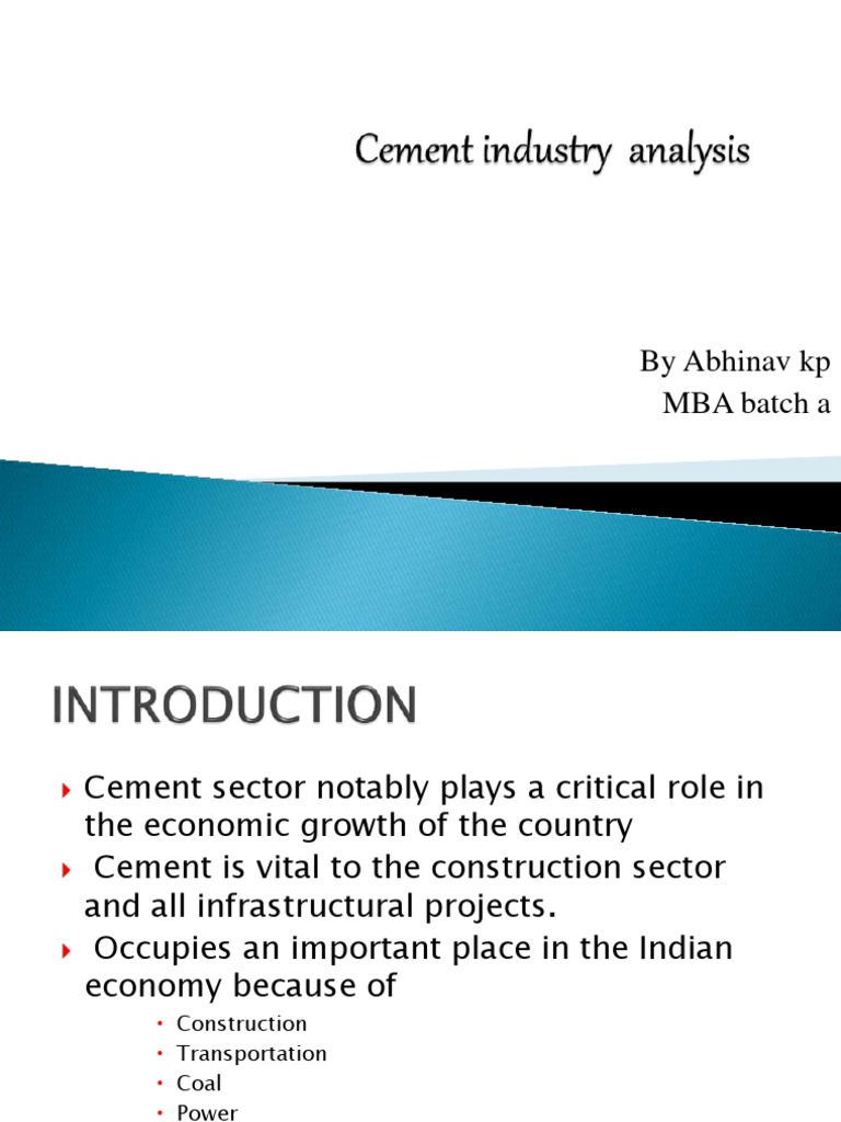 Cement Industry | PDF | Cement | Economies
