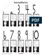 Number Formation Chart PDF