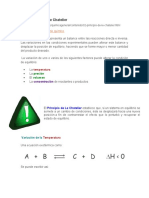 Principio de Le Chatelier