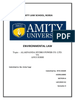 Environmental Law - Riya Sagar PDF