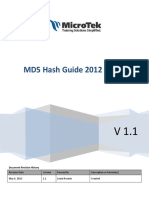 MD5 Hash Guide 2012: Document Revision History
