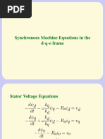 Synchronous Machine Equations in The D-Q-O Frame