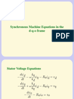 Synchronous Machine Equations in The D-Q-O Frame