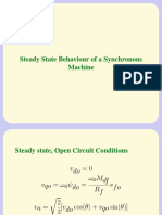 Steady State Behaviour of A Synchronous Machine