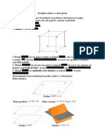 Pozitiile Relative A 2 Plane