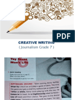 Creative Writing: (Journalism Grade 7)