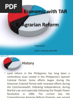 X. Agrarian Reform