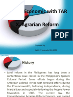 X. Agrarian Reform