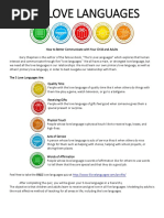 Love Languages Handout For Parents