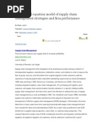 Download A Structural Equation Model of Supply Chain Management Strategies and Firm Performance by Chowdhury Golam Kibria SN45774499 doc pdf