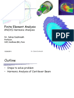 FEM ANSYS Harmonic Analysis PDF